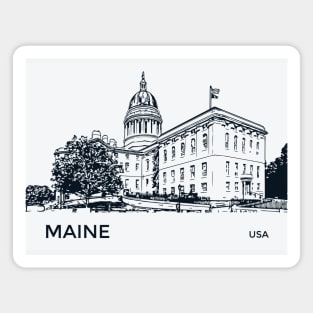 Maine State USA Magnet
